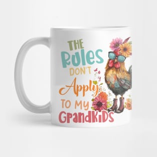 Chicken The Rules Don't Apply To Gift For Boy Girl Kids Mug